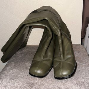 Vintage green go go boots